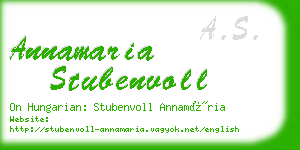 annamaria stubenvoll business card